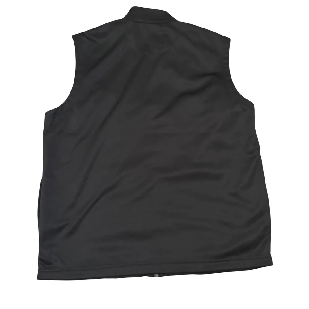 Callaway Mens Golf‎ Vest Black Puffer Quilted Full Zip XL UPF Sun Protection